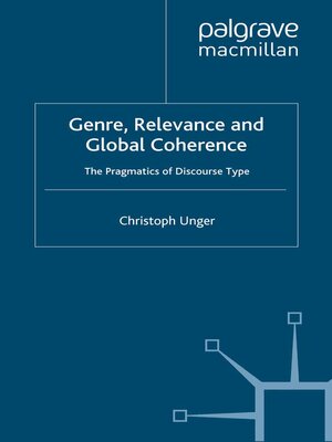 cover image of Genre, Relevance and Global Coherence